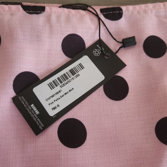 Pretty Little Thing Polka Dot Skirt Set NWT - Picture 4 of 9